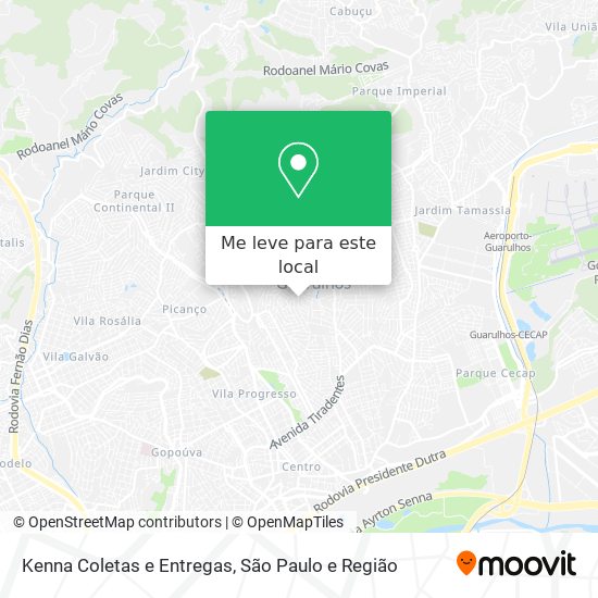 Kenna Coletas e Entregas mapa