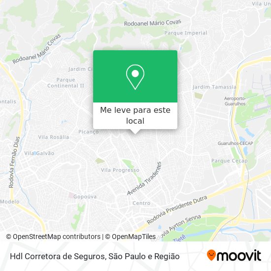 Hdl Corretora de Seguros mapa