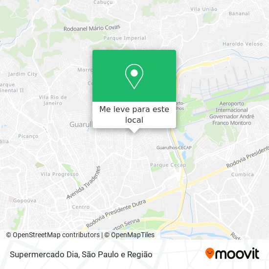 Supermercado Dia mapa