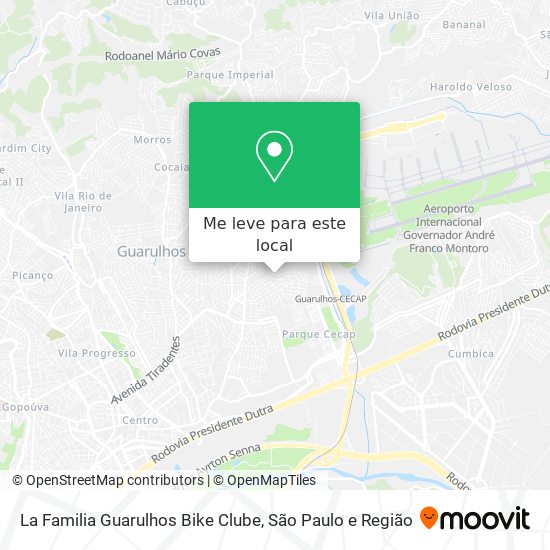 La Familia Guarulhos Bike Clube mapa