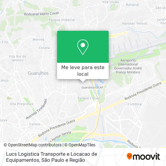 Lucs Logistica Transporte e Locacao de Equipamentos mapa