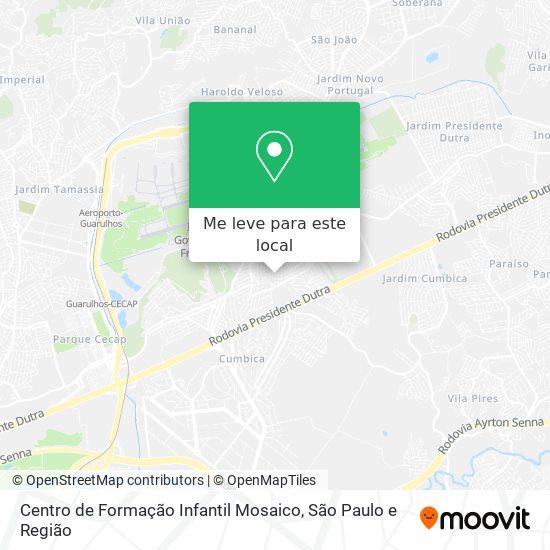Centro de Formação Infantil Mosaico mapa