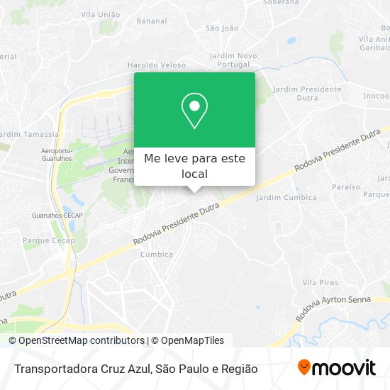 Transportadora Cruz Azul mapa