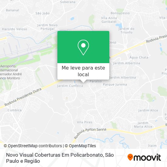 Novo Visual Coberturas Em Policarbonato mapa