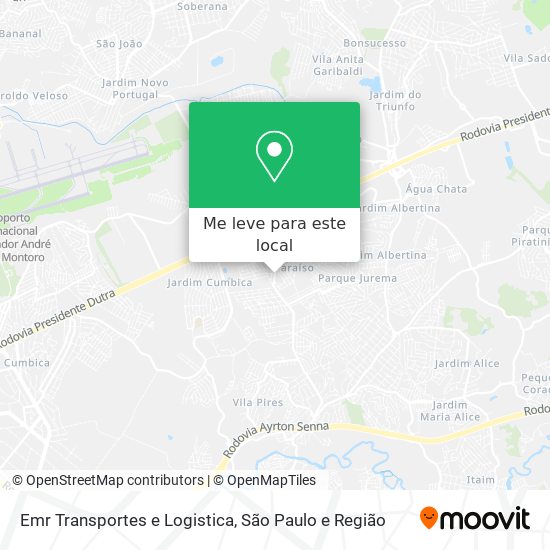 Emr Transportes e Logistica mapa