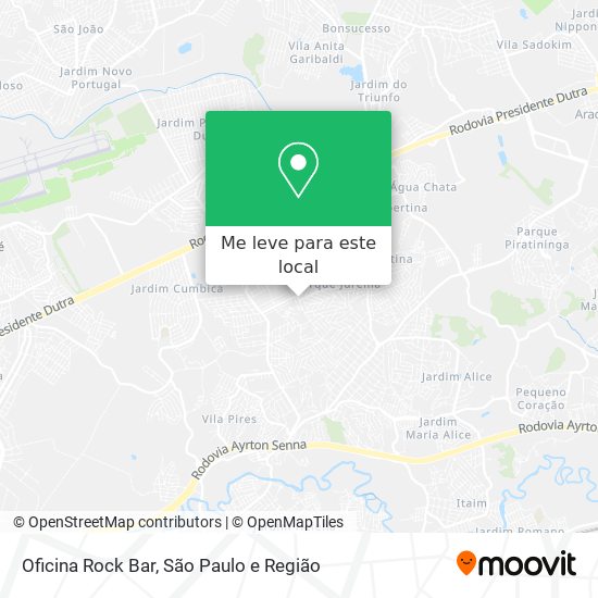Oficina Rock Bar mapa