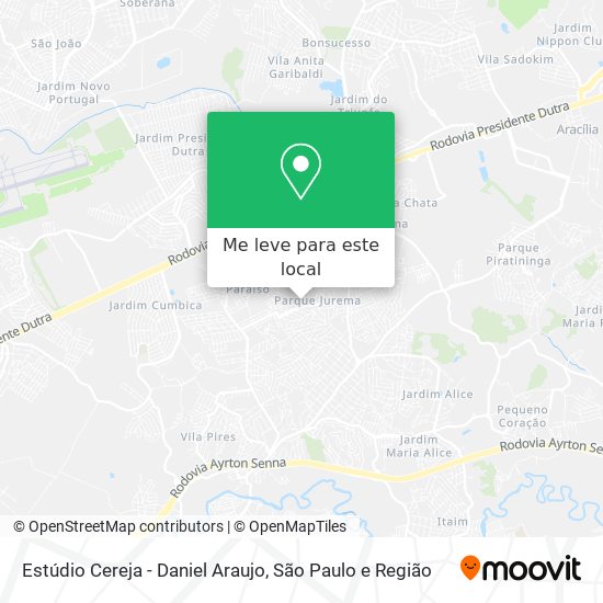 Estúdio Cereja - Daniel Araujo mapa