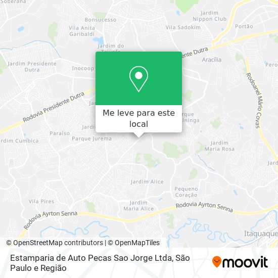 Estamparia de Auto Pecas Sao Jorge Ltda mapa
