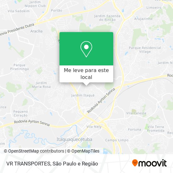 VR TRANSPORTES mapa