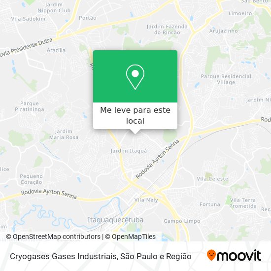 Cryogases Gases Industriais mapa