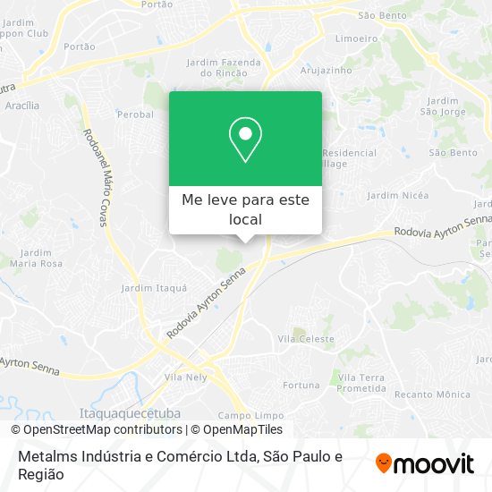 Metalms Indústria e Comércio Ltda mapa