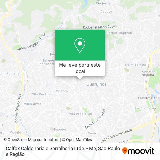 Calfox Caldeiraria e Serralheria Ltde. - Me mapa