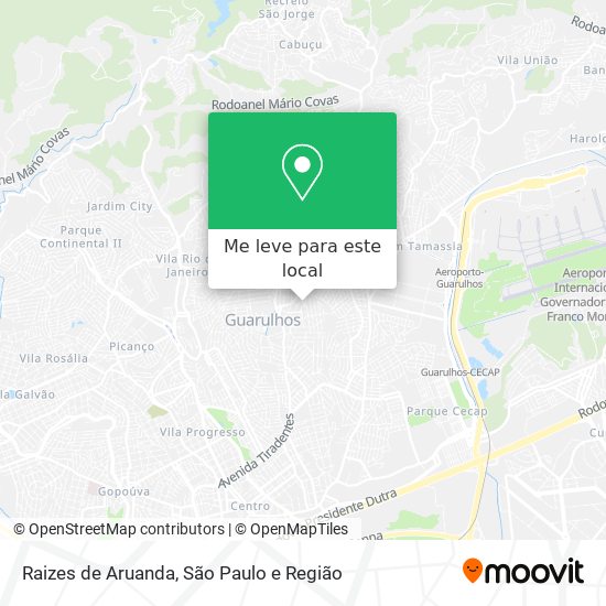 Raizes de Aruanda mapa