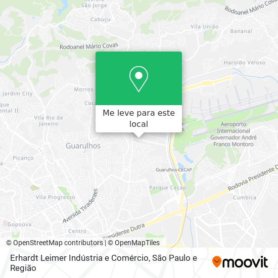 Erhardt Leimer Indústria e Comércio mapa