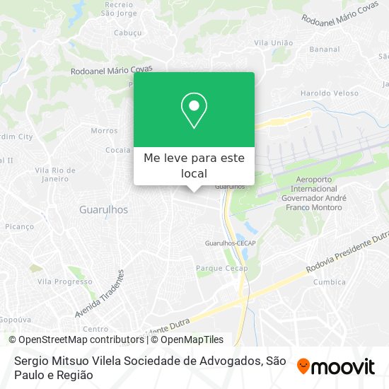 Sergio Mitsuo Vilela Sociedade de Advogados mapa