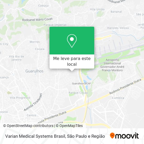 Varian Medical Systems Brasil mapa