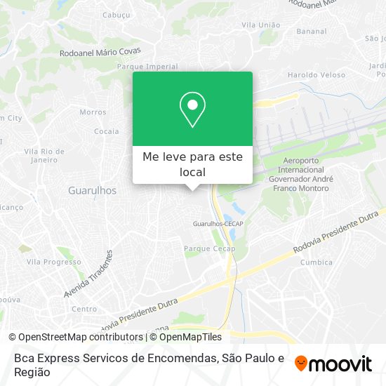 Bca Express Servicos de Encomendas mapa