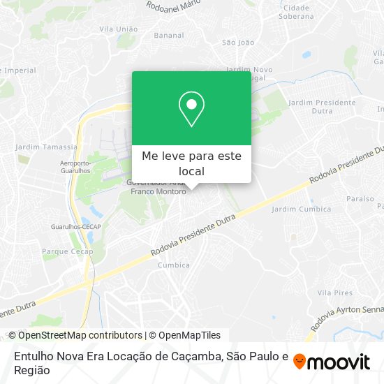 Entulho Nova Era Locação de Caçamba mapa
