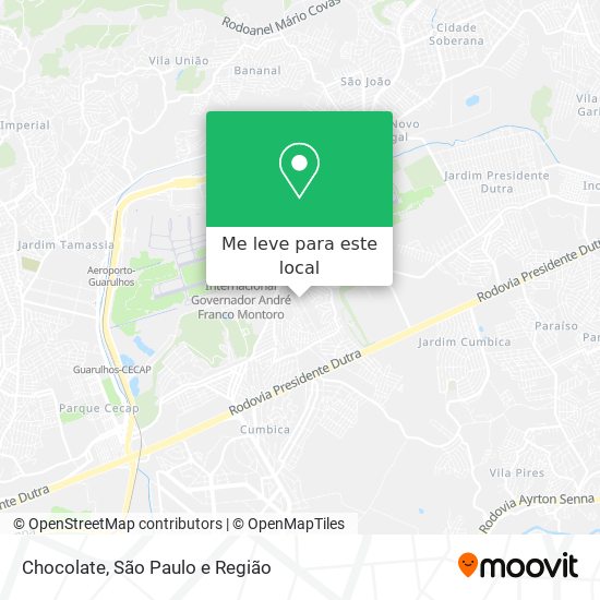 Chocolate mapa