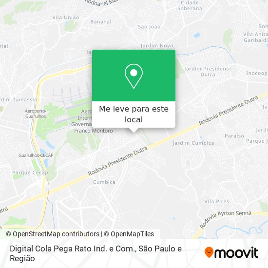 Digital Cola Pega Rato Ind. e Com. mapa