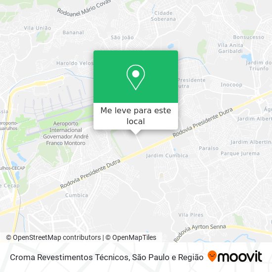 Croma Revestimentos Técnicos mapa