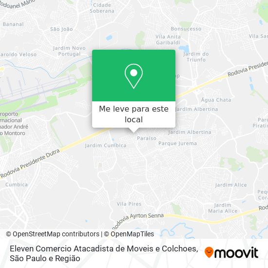 Eleven Comercio Atacadista de Moveis e Colchoes mapa