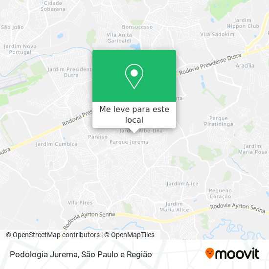 Podologia Jurema mapa