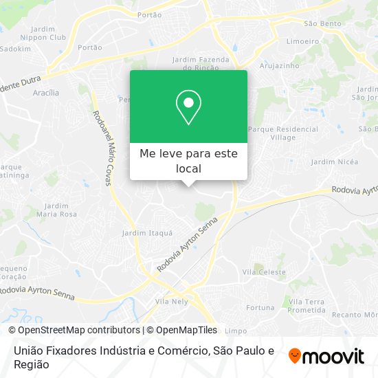 União Fixadores Indústria e Comércio mapa