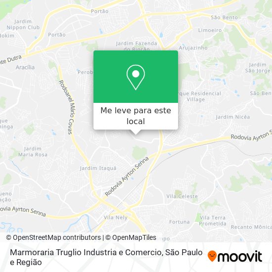 Marmoraria Truglio Industria e Comercio mapa