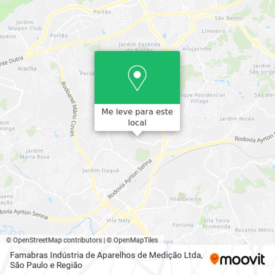 Famabras Indústria de Aparelhos de Medição Ltda mapa