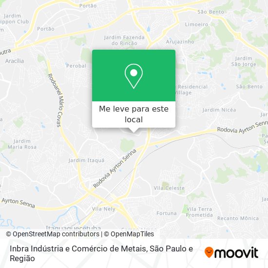 Inbra Indústria e Comércio de Metais mapa