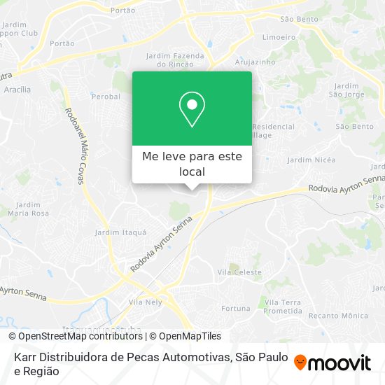 Karr Distribuidora de Pecas Automotivas mapa