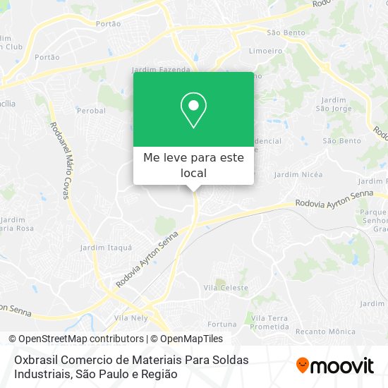 Oxbrasil Comercio de Materiais Para Soldas Industriais mapa