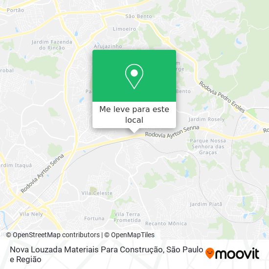 Nova Louzada Materiais Para Construção mapa