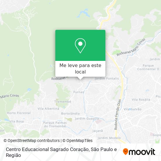 Centro Educacional Sagrado Coração mapa