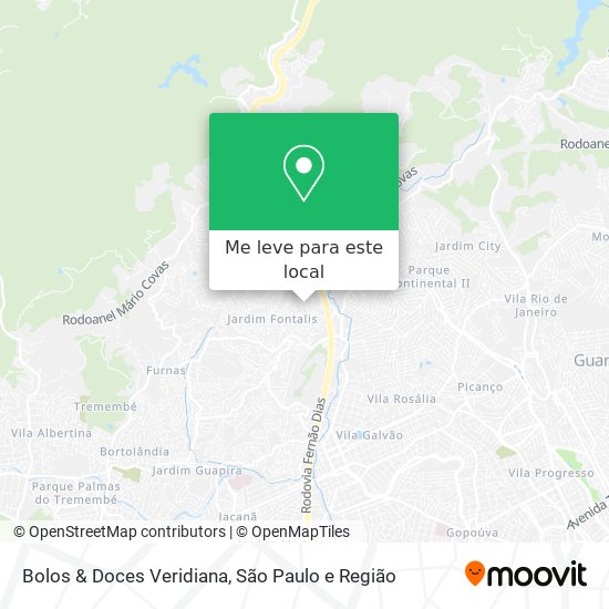 Bolos & Doces Veridiana mapa