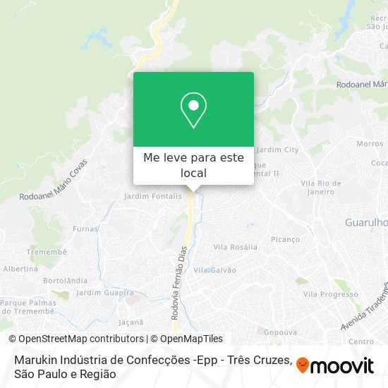 Marukin Indústria de Confecções -Epp - Três Cruzes mapa