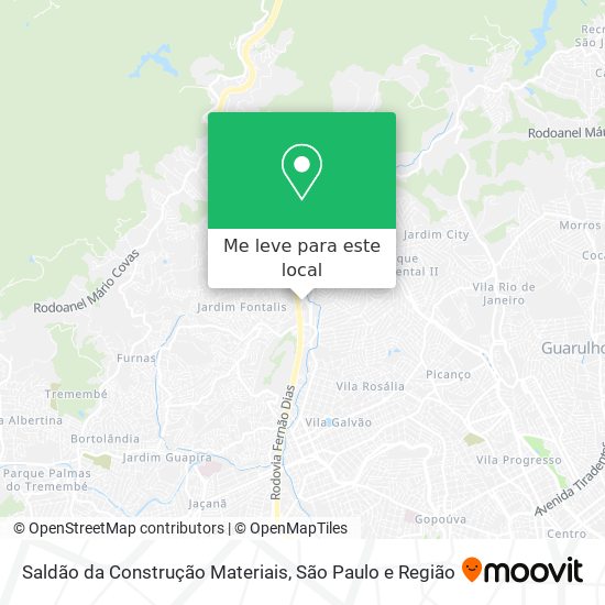 Saldão da Construção Materiais mapa