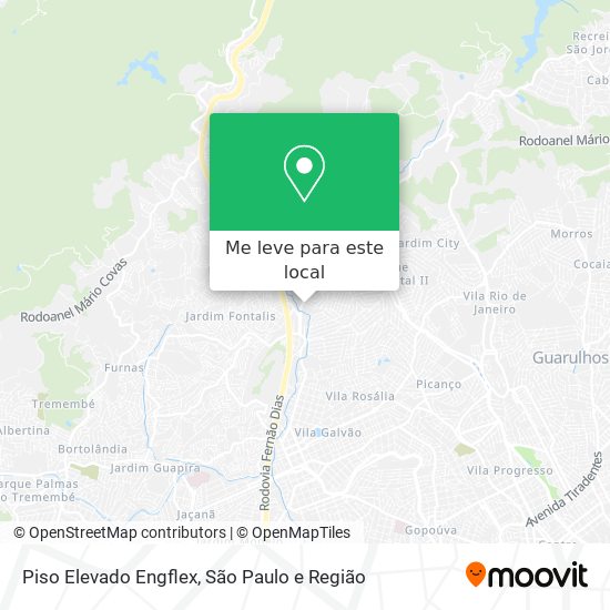 Piso Elevado Engflex mapa