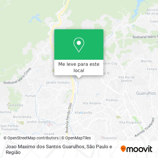 Joao Maximo dos Santos Guarulhos mapa