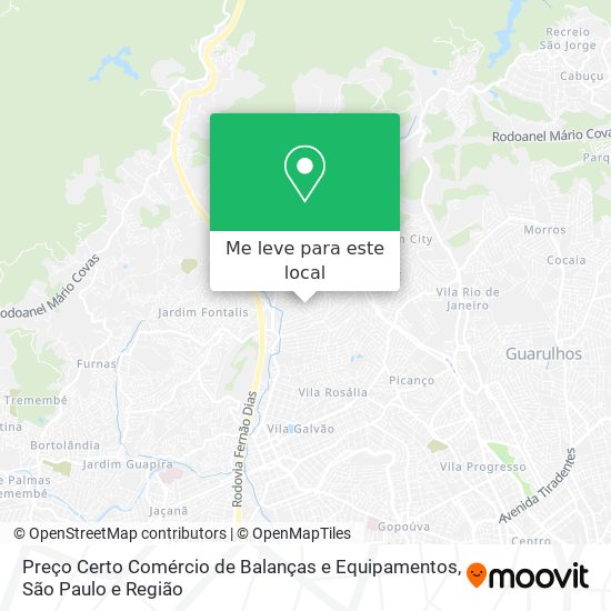 Preço Certo Comércio de Balanças e Equipamentos mapa