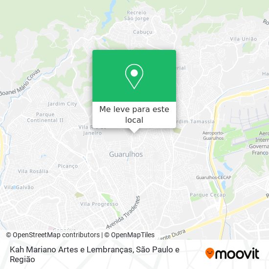Kah Mariano Artes e Lembranças mapa