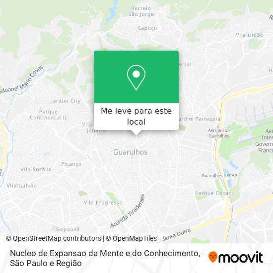 Nucleo de Expansao da Mente e do Conhecimento mapa