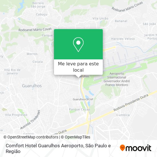 Comfort Hotel Guarulhos Aeroporto mapa