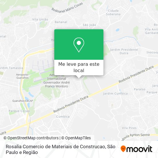 Rosalia Comercio de Materiais de Construcao mapa