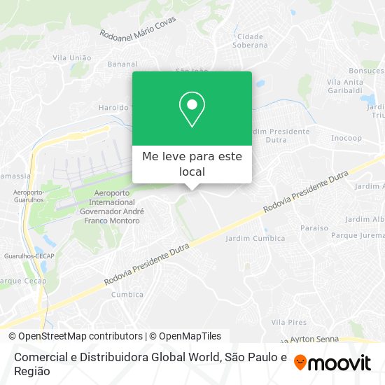 Comercial e Distribuidora Global World mapa