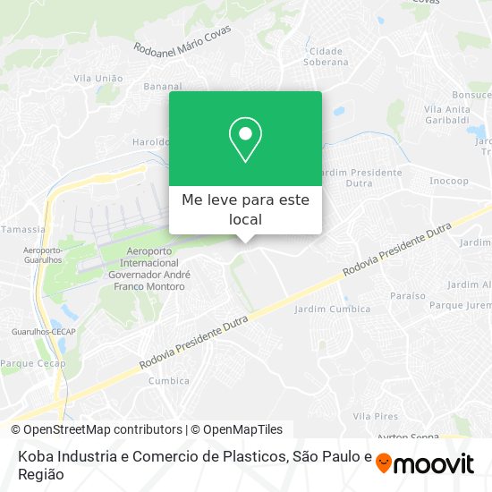 Koba Industria e Comercio de Plasticos mapa