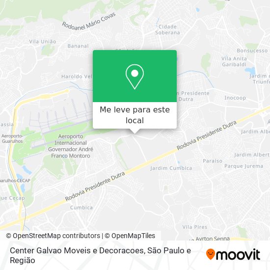 Center Galvao Moveis e Decoracoes mapa