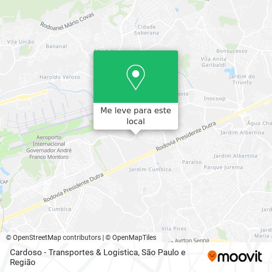 Cardoso - Transportes & Logistica mapa