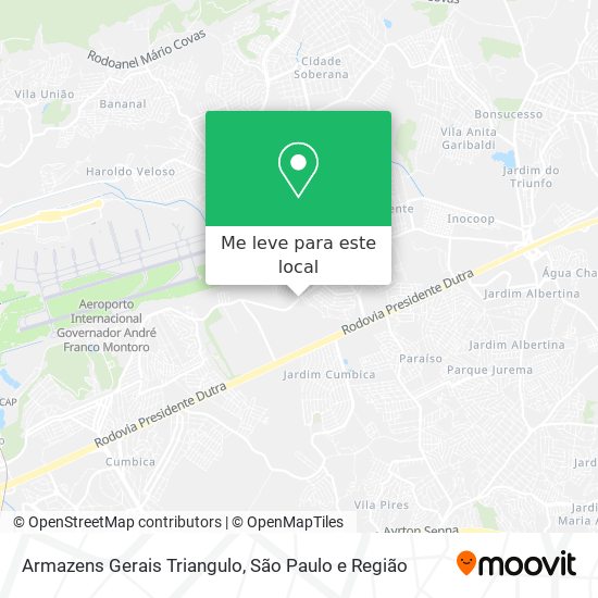 Armazens Gerais Triangulo mapa